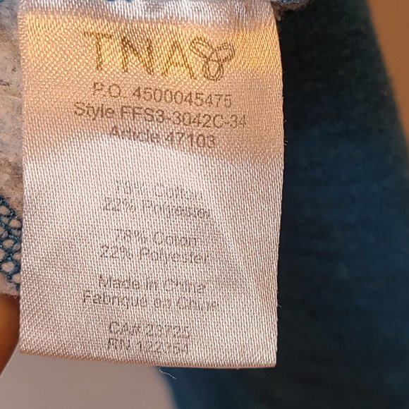 Aritzia TNA Hoodie Sweatshirt Blue Womens Small - Picture 5 of 6